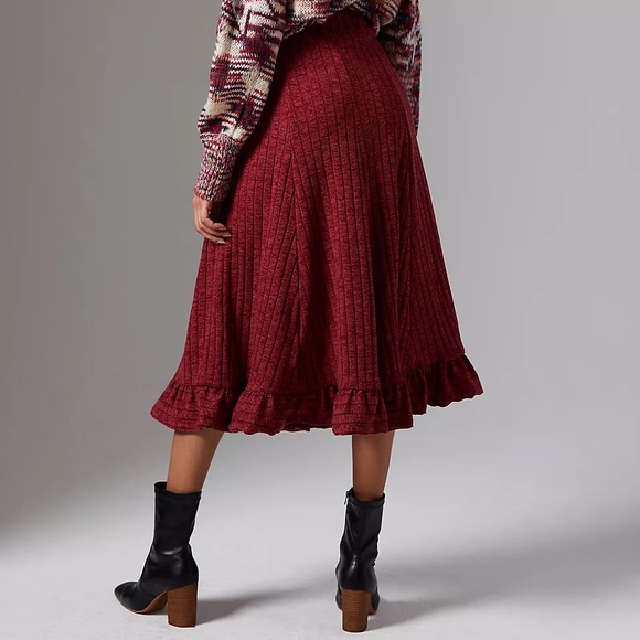 Anthropologie Pauline Midi Sweater Skirt - Picture 2 of 3